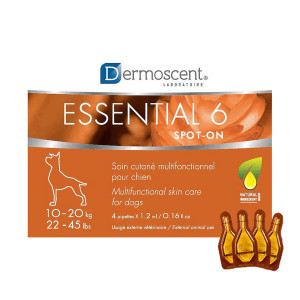 DERMOSCENT ESSENTIAL 6® SPOT-ON DOG 10-20kg 1.2ml pilieni ādai suņiem N4